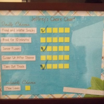 Jeffrey's Chore Chart