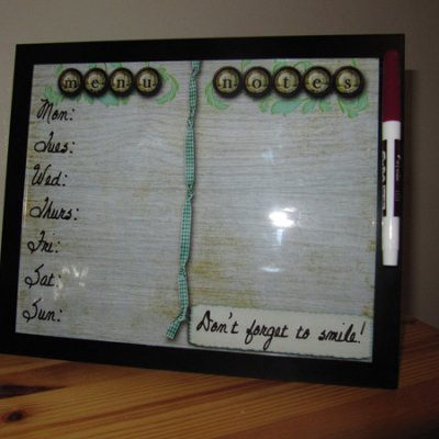 Dry-Erase Menu/Notes Board