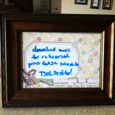 Dry Erase Memo Board