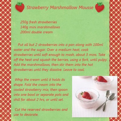 Strawberry Marshmallow Mousse