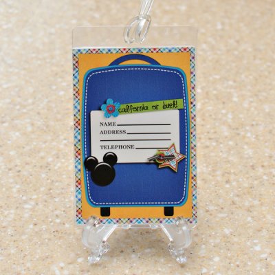 CA or Bust! Luggage Tag