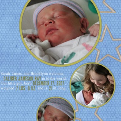 Caliber's Baby Announcement