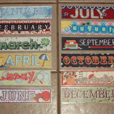 Magnetic Calendar Toppers