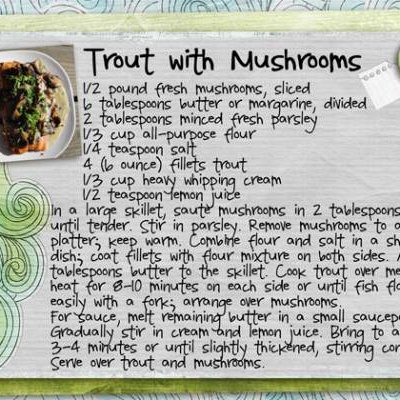 Trout With Mushrooms