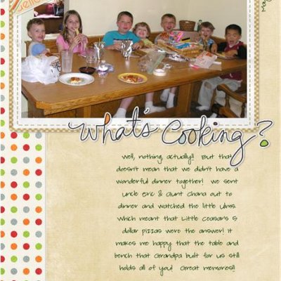 What's Cooking?