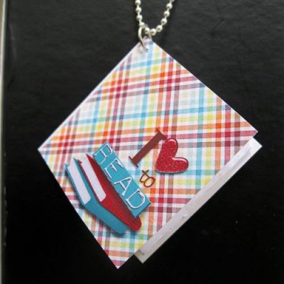 I Love to Read, Notebook Necklace