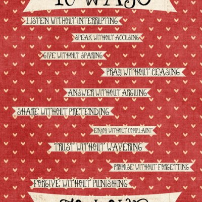 10 ways to love
