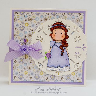 Purple Wedding Card