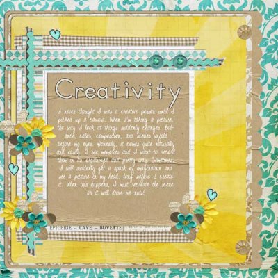 What creativity means to me