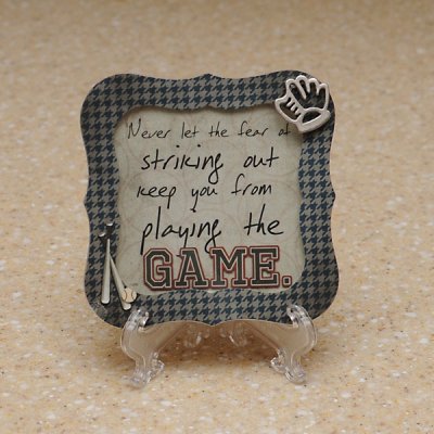 Baseball shadow box frame