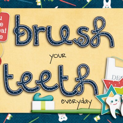 Brush Teeth Art