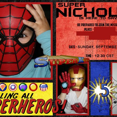 5th Birthday Invite