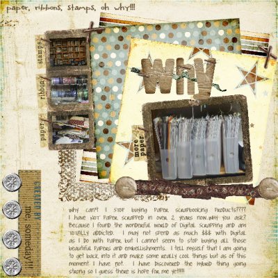 Paper, Ribbon, Stamps, Oh WHY!!!