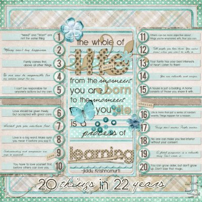 20 things in 22 years