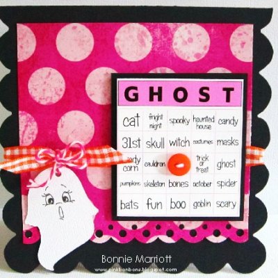 Ghostie scalloped card
