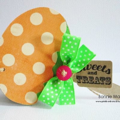 Toffee Apple shaped card