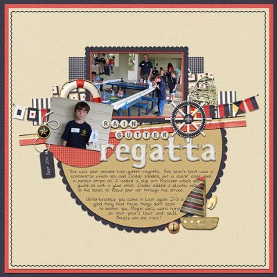 Rain gutter regatta
