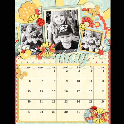 May Calendar Page