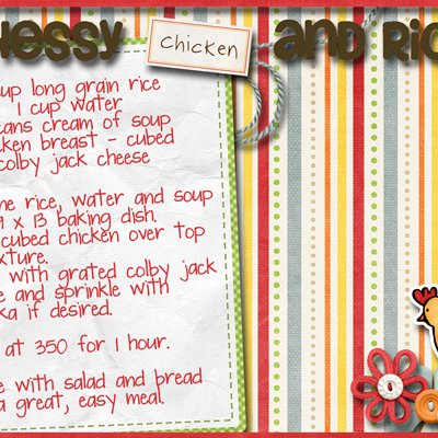 Cheesy Chicken and Rice