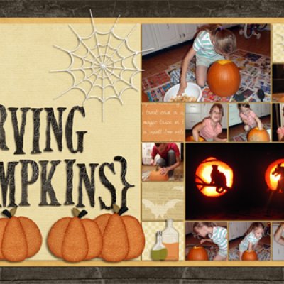 carving pumpkins