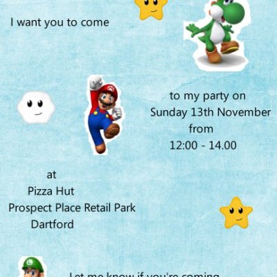 Torin's Birthday Invite