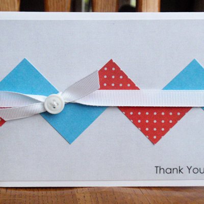 Thank You Card - Chevron {hybrid}