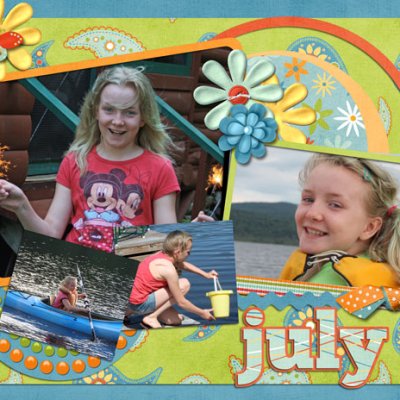 July Calendar Topper