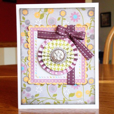 Purple Ribbon Card {hybrid}
