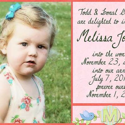 Adoption Announcement