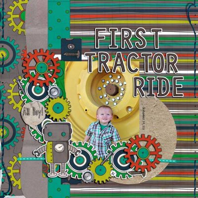 Sam's First Tractor Ride