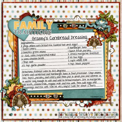 Family Traditions- Granny's Cornbread Dressing