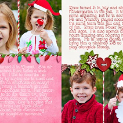 Christmas card, front