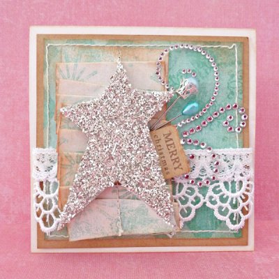 Merry Christmas card and box