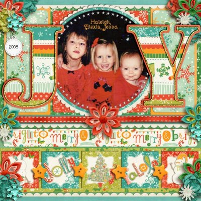 2008-the girls at Christmas