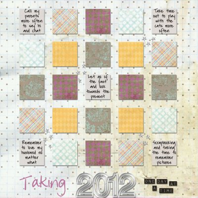 Taking 2012 One Day At A Time