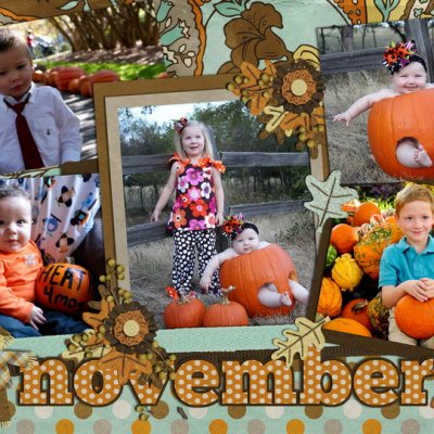 November Calendar Topper