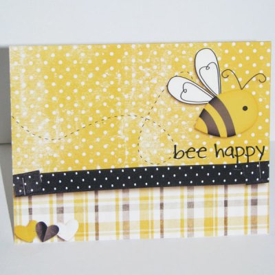 bee happy Card