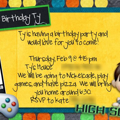 Ty's 7th Invite
