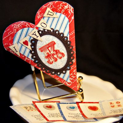 Valentine Heart Pouch with Coupons