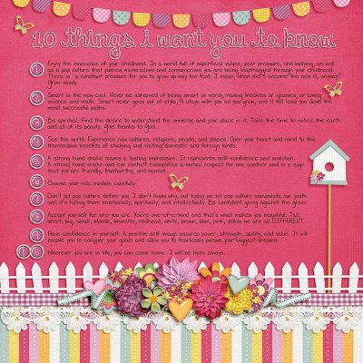 10 things I want you to know