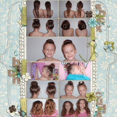 sock bun curls