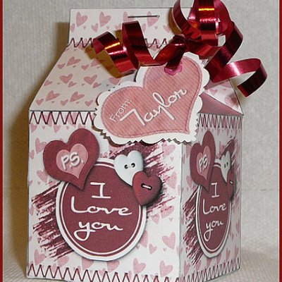 Milk carton treat holder