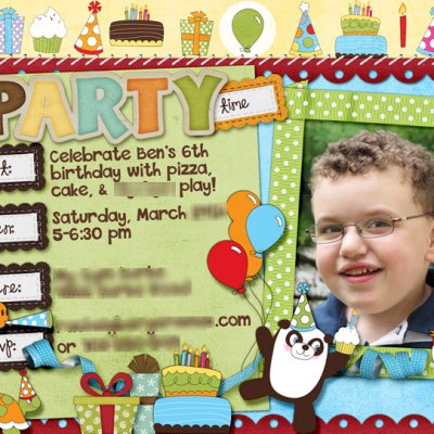 6th Birthday Invitation