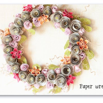 Paper wreath