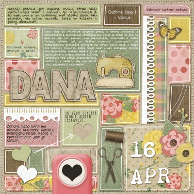 Name day card :: Dana