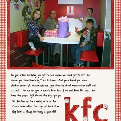 KFC Birthday