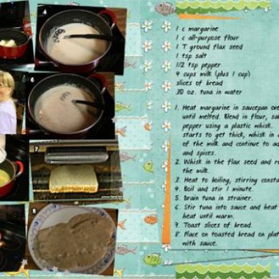 Recipe:  Creamed Tuna on Toast