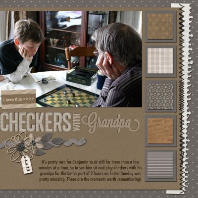 Checkers with Grandpa