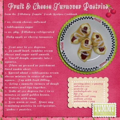 Recipe:  Cherry Cream Cheese Turnovers