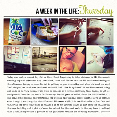 Week In The Life - Thursday - Left